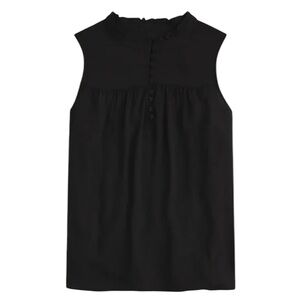 ❗️NWT❗️J.CREW Sleeveless Button Front Ruffleneck Top
